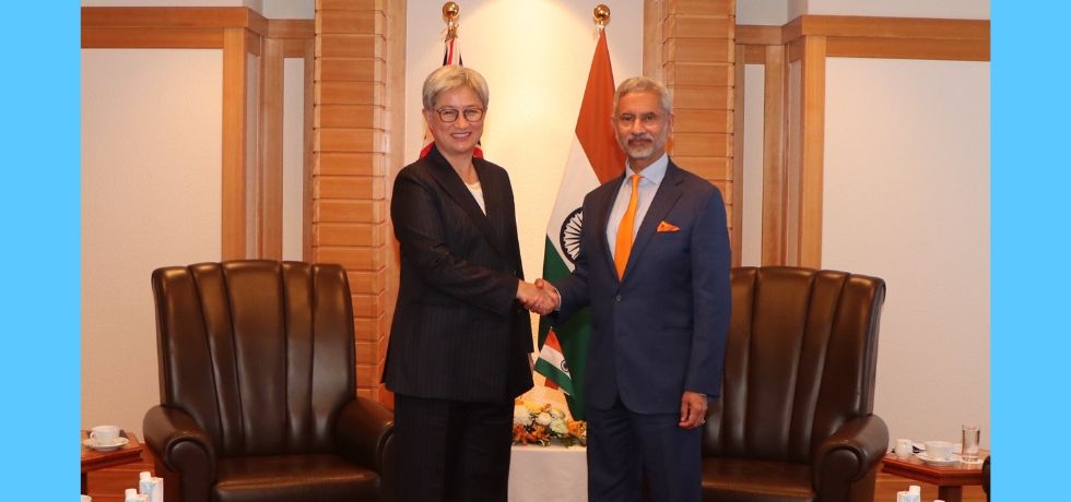 External Affairs Minister Dr. S. Jaishankar met Minister for Foreign Affairs of Australia, H.E. Ms. Penny Wong in Tokyo on the sidelines of QUAD foreign ministers meeting.